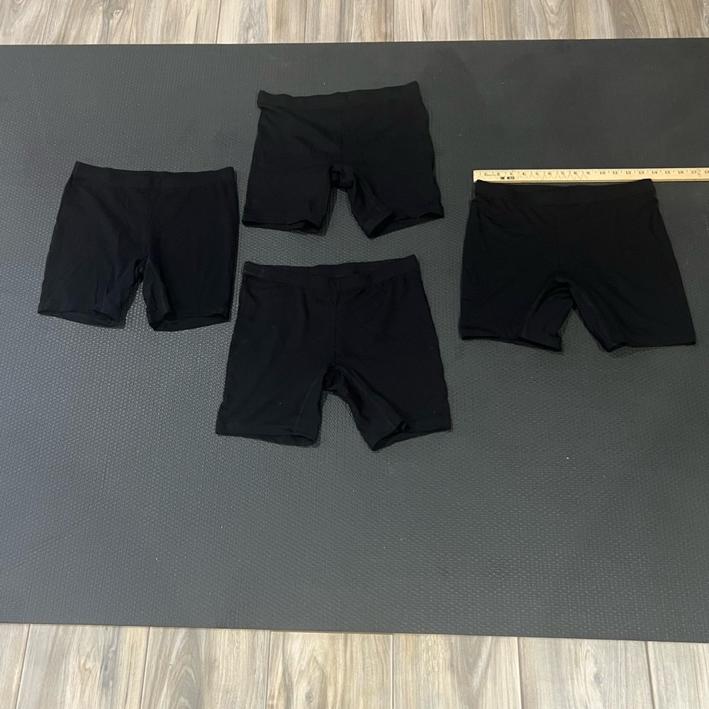 Set of Four Black Shorts